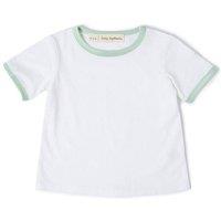 Dotty Dungarees Jack Short Sleeve Cotton T-Shirt in Mint | Size: 6-12 m