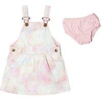 Dotty Dungarees Girl's Rainbow Tie Dye Summer Dress | Size: 3-4 Years
