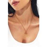 Elk & Bloom Women's Roped Moment Twisted Horn 15K Gold Pendant Necklace