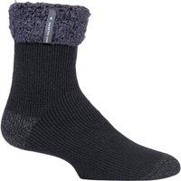 SOCKSHOP Heat Holders Men's 1 Pair Olwen Sleep Socks in Black | Size: 6-11