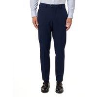 XPOSED Men's Finley Oliver Prince of Wales Check Tailored Suit Trousers in Navy | Size: 36