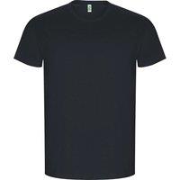 ROLY Men's Golden Plain Short-Sleeved T-Shirt in Dark Grey | Size: Medium
