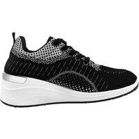 MODISHION Women's Breathable Lightweight Mesh Sneakers in Black | Size: 4.5
