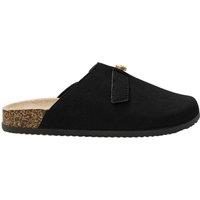 MODISHION Women's Close-Toe Slip-On Birkenstock-Style Mules in Black | Size: 4.5