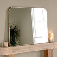 Yearn Mirrors Minimal Gold Mantle Mirror 110(w) x 80cm(h)