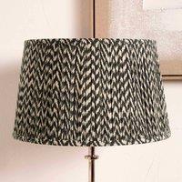 Ruma Black Chevron Tapered Pleated Shade for Table Lamps | Size: 12 inches