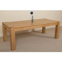 Thats Furniture Kuba 220cm Chunky Extra Large Oak Dining Table in Light Oak