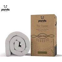 Panda London Memory Foam Bamboo Mattress Topper in White | Size: Emperor