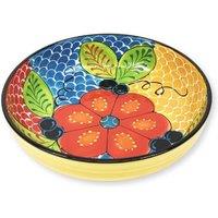 Verano Spanish Ceramics Classic Spanish Hand Painted Kitchen Dining Decor Large Bowl (Diam) 30cm Fish Scales