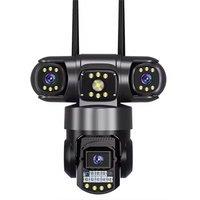 Kelvenix Wireless IP Camera WIFI Outdoor CCTV HD PTZ Home Security in Black