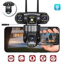 SPETLEK Wireless Outdoor IP Camera with PTZ & IR Night Vision in Black