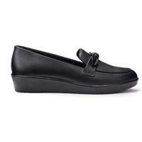 Hotter Women's 'Amber' Wedge Loafers in Black | Size: 4