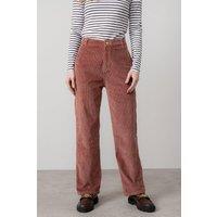 Lily & Me Women's Strachan Stretch Jumbo Cord Wide Leg Trousers in Dusty Pink | Size: 14R