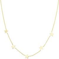 Spero London Women's Star Sterling Silver Station Necklace in Gold