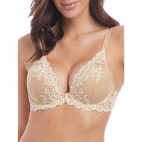 Wacoal Women's Embrace Lace Plunge Underwire Bra in Beige | Size: 34E