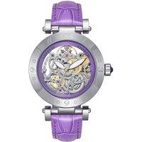 Empress Women's Theodora Automatic Leather-Band Watch in Purple