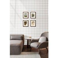 Living and Home 10pcs Peel and Stick PVC 16 Lattice Wall Tile Sticker, 40x40cm in White | Size: 40x40 cm