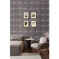Living and Home 10pcs Peel and Stick Dark Grey Marble PVC Wall Sticker, 40X40cm | Size: 40X40 cm