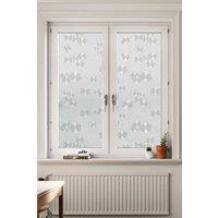 Living and Home 200x61cm Self-Adhesive 3D Embossed Cosmos Window Film - Frosted Privacy PVC Sticker for Glass Doors & Bathroom | Size: 200x61 cm