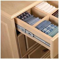 Living and Home A Pair of 12In/30cm Heavy Duty Ball Bearing Rails for Kitchen Bedroom Storage Cabinet Draw in Silver