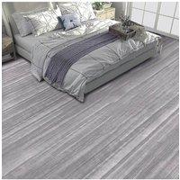 Living and Home 0.6x10m Self-adhesive Wood Grain PVC Flooring in Grey