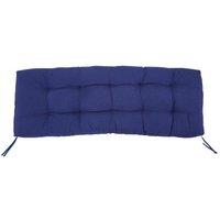 Living and Home 130x50cm Garden Patio Bench Cushion 2/3 Seater Seat Pad in Navy | Size: 130x50 cm