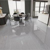 Living and Home 12Pcs Light Grey Self-adhesive PVC Flooring Tiles