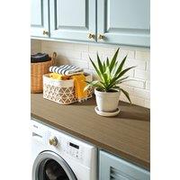 Living and Home 0.61x3m Self-Adhesive Waterproof Fire-Retardant PVC Fine Line Wood Print Wallpaper in Brown