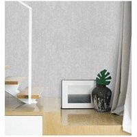 Modern Grey Diatomite Texture Non-Woven Wallpaper, 0.53x9.5m in Light Grey