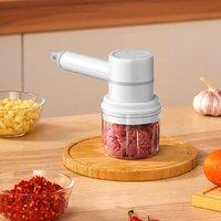 Living and Home 4pcs 3-Speed 20W Electric Hand Mixer Set Egg Beater Whisk Mincer Meat Grinder Food Cutter 250ml Garlic Vegetable Chopper Masher