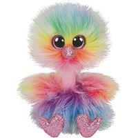 TY Beanie Buddy Asha Pastel Ostrich Medium