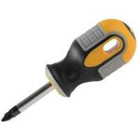 Roughneck Screwdriver Pozidriv Tip Pz2 X 38Mm Stubby in Yellow