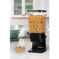Living and Home 6L Large Cereal Nuts Dispenser Grain Storage Bin Dry Food Container for Kitchen in Black