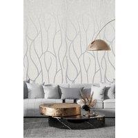 Living and Home 9.5M x 53CM 3D Embossed Wallpaper Roll Beige | Size: 9.5M x 53 cm