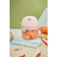 Living and Home 250ml Electric Wireless Kitchen Garlic Chopper Vegetable Electric Food Grater Cutter 30W in Pink