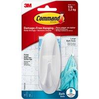 3M CLAW Command Bath White Large Designer Hook 17083B
