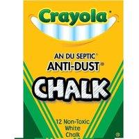 CRAYOLA Anti Dust Chalk White 12 Pack