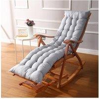 H&O Direct 160cm L x 50cm W Replacement Seat Cushion for Garden Lounger Chair in Grey | Size: 160 cm L x 50 cm W