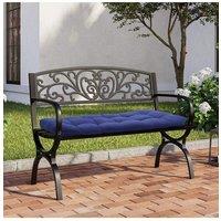 H&O Direct 130cm W x 50cm D Benches Seat Cushion in Navy | Size: 130 cm W x 50 cm D