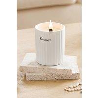 SHEONLY Ceramic Wood Wick Soy Wax Scented Candle, Gardenias in White
