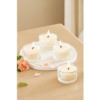 SHEONLY 6Pcs White Vegetable Wax Scented Candle Set, Jasmine