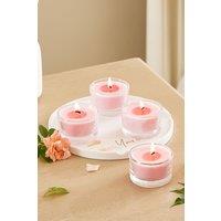 SHEONLY 6Pcs Pink Vegetable Wax Scented Candle Set, Floral