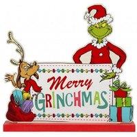 Garden Greatness Playful Merry Grinchmas Standing Christmas Plaque | Size: 1 Pack