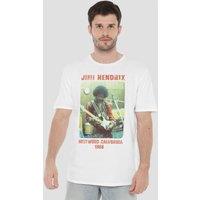 Jimi Hendrix - California 1968 T-Shirt, White | Size: XL