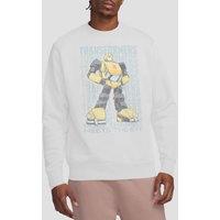 Hasbro Transformers Autobot More Than Meets The Eye Bumblebee Sweat, White | Size: Small