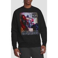 Hasbro Transformers Generations Optimus Prime Comic Cover Sweatshirt, Black | Size: Medium