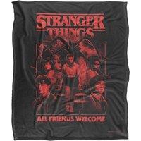 Stranger Things Mindflayer Group Horror Movie Poster 152 X 127 Cm Blanket in White