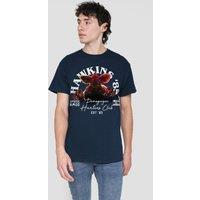 Stranger Things Hawkins '85 Demogorgon Hunters T-Shirt, Navy | Size: XL