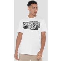 Stranger Things Punk Logo T-Shirt, White | Size: Medium