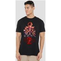 Stranger Things Season Two Poster T-Shirt, Black | Size: Medium